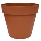 Vaso Plástico Unique 16 (16X14cm) Cor Terracota JAPI