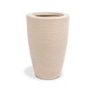 Vaso Polietileno Cone Riscato Redondo p/ Plantas e Jardins Decorativo