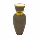 Vaso Porcelana Marrom Tradicional Detalhe Dourado Luxo Vaso Porcelana Marrom Tradicional Detalhe Dourado Luxo