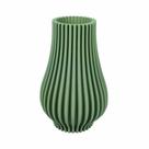 Vaso Porcelana Verde Realces Rico em Detalhes