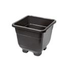 Vaso Quadrado 9 cm Preto Decorativo Para plantas - BRASAMI