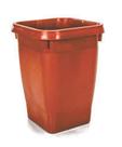 Vaso Quadrado Coluna Telha 8 Litros 28,5x20 Cm De Plástico Erca Plast Ref. 2302