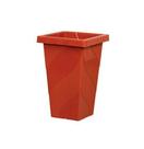 Vaso Quadrado Coluna Telha Grande Ceramico 28,8l 52x33x33cm de Plastico - Plasnew