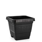 Vaso Quadrado GG 18 Litros - Areia / Preto