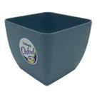 Vaso Quadrado Oxford (9,5X8) Cinza Ardósia OKLA Vaso Quadrado Oxford (9,5X8) Cinza Ardósia OKLA