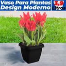 Vaso Quadrado Para Plantas Flores Decoração Casa Jardim 9,6L