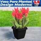 Vaso Quadrado Para Plantas Flores Decoração Casa Jardim 9,6L
