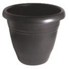 Vaso Redondo 30 cm Preto Decorativo Para plantas - BRASAMI