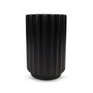 Vaso Redondo Alto de Chão Para Flores e Decoração Casa Preto Castela