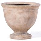 Vaso Redondo Pequeno Alfresco Home em Pedra 36x42 cm