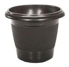 Vaso Redondo Preto 3,8l 19x20cm de Diametro de Plastico - Erca Plast