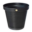 Vaso Redondo Rattan Terracota 27,5 Cm 10 Litros Preto