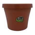 Vaso Redondo Veneza ECO (16X13) Cor Terracota OKLA
