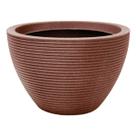 Vaso Riscatto Oval Baixo 30 (32L) Cor Ferrugem NUTRIPLAN