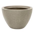 Vaso Riscatto Oval Baixo 30 (32L) Cor Granito NUTRIPLAN