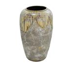 Vaso Rústico Cerâmica 65x40cm Bege Fino Acabamento Luxo