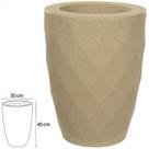 Vaso Safira Conico Areia 40cm