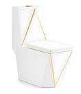 Vaso Sanitário Acoplado (monobloco) Imperial Diamond Gold Vaso Sanitário Acoplado (monobloco) Imperial Diamond Gold