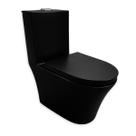 Vaso Sanitário Monobloco Caixa Acoplada Privada Lisboa Preto