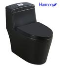 Vaso Sanitário Preto Fosco Monobloco Harmony