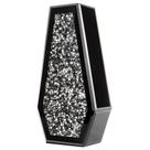 Vaso SHYFOY Black Flower Crushed Diamond Glass, grande, 14 cm