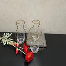 Vaso Stilly Ferro E Vidro Casa Bonita - Kit
