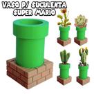 Vaso Suculenta Cano Tubo Super Mario Flor Planta Carnívora