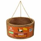 Vaso Suspenso Nutricoco com Corrente Ideal para Plantas e Jardins