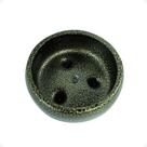 Vaso Terrário ou Bonsai 7x14 cm Tripé Cerâmica Cor Preto Ouro Decoração Sala Escritório Vaso Terrário ou Bonsai 7x14 cm Tripé Cerâmica Cor Preto Ouro Decoração Sala Escritório