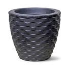 Vaso Terraza Elo Redondo Preto