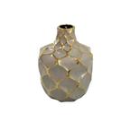 Vaso Tradicional Ceramica Luxo Marrom e Dourado Contemporan Vaso Tradicional Ceramica Luxo Marrom e Dourado Contemporan