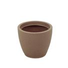 Vaso Tramontina Asteca Em Polietileno Concreto Com Prato 38 Cm Tramontina