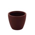 Vaso Tramontina Asteca em Polietileno Concreto com Prato 38 cm