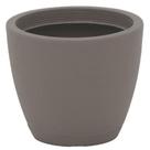 Vaso Tramontina Asteca Em Polietileno Concreto Com Prato 38cm