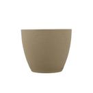 Vaso Tramontina Asteca em Polietileno Granito Areia com Prato 38 cm