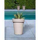 Vaso Tramontina Gipsy em Polietileno Concreto 70 cm Vaso Tramontina Gipsy em Polietileno Concreto 70 cm
