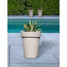 Vaso Tramontina Gipsy em Polietileno Concreto 70 cm Vaso Tramontina Gipsy em Polietileno Concreto 70 cm