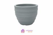 Vaso Tramontina Inca em Polietileno Cimento 45 cm Vaso Tramontina Inca em Polietileno Cimento 45 cm