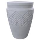 Vaso Tribo Cilíndrico 32 (21L) Cimento Queimado JAPI Vaso Tribo Cilíndrico 32 (21L) Cimento Queimado JAPI