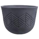 Vaso Tribo Redondo 52 (51L) Preto Ardósia JAPI Vaso Tribo Redondo 52 (51L) Preto Ardósia JAPI