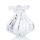 Vaso Trouxinha Cristal Murano Transparente São Marcos 21cm