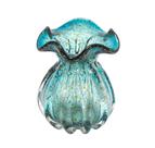 Vaso Trouxinha Maior Azul Pigmentos Ouro Lapidados Vaso Trouxinha Maior Azul Pigmentos Ouro Lapidados