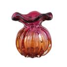 Vaso Trouxinha Murano Decorativo - Laradore Rosa e Âmbar