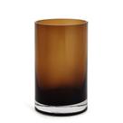 Vaso tubo em vidro marrom 20cm mart Vaso tubo em vidro marrom 20cm mart