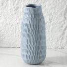 Vaso Uiddo Ceramic Mat Blue 32cm Casa de fazenda rústica moderna