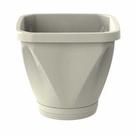Vaso Uninjet Quadrado com Prato Palha - Tamanho 13