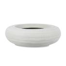Vaso Vasart Relevo Bowl Antique Branco - 23x10cm