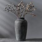 Vaso Vaseking, cerâmica grande, rústica, 28 cm, bronze, decoração de casa