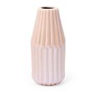 Vaso Vasinho Canelado 18cm Pintura Perolada