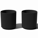 Vaso Veradek Demi Plástico-Concreto 47x51 cm com Drenagem